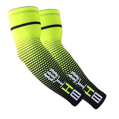 Men's Compression Arm Sleeves for Sports - UV Shielding and Sweat Management