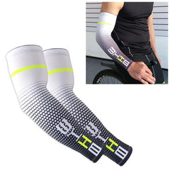 Men's Compression Arm Sleeves for Sports - UV Shielding and Sweat Management