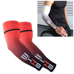 Men's Compression Arm Sleeves for Sports - UV Shielding and Sweat Management