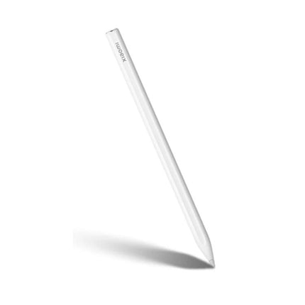 Xiaomi Stylus Pen 2 for Drawing and Writing on Mi Pad Tablets - white stylus angled with shadow, precise tip for sketching and note-taking