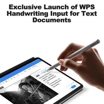 Xiaomi Stylus Pen 2 for Drawing and Writing on Mi Pad Tablets — hand using stylus to write and sketch on Mi Pad screen