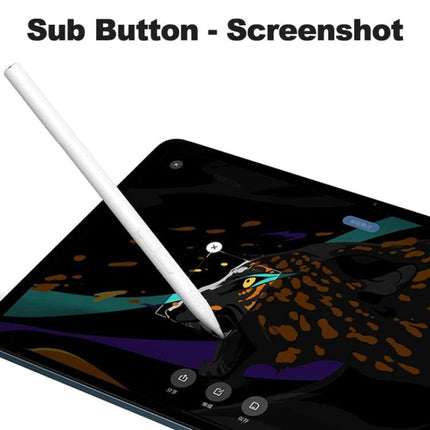 Xiaomi Stylus Pen 2 for Drawing and Writing on Mi Pad Tablets - white stylus sketching a leopard design on Mi Pad screen