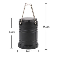 Compact 3W Waterproof COB LED Lantern - Collapsible Outdoor Light for Camping and Hiking