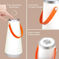 Portable Rechargeable LED Night Lamp with Touch Control for Camping and Emergencies