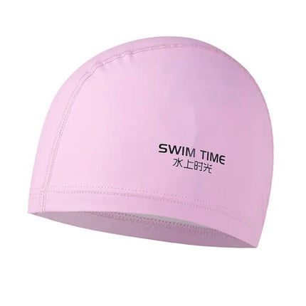 PU Coated Waterproof Enlarged Swim Cap For Adults Black | Syndmart