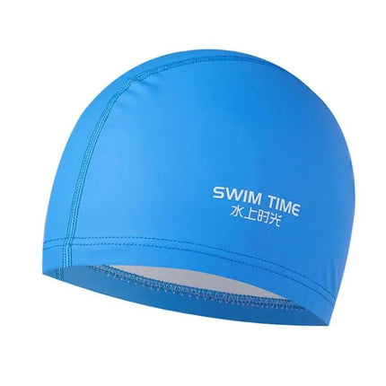 PU Coated Waterproof Enlarged Swim Cap For Adults Black | Syndmart
