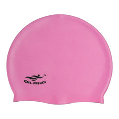 Silicone Waterproof Swim Cap for Adults - Solid Color Options