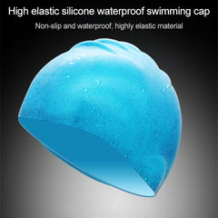 Silicone Waterproof Swim Cap for Adults - Solid Color Options