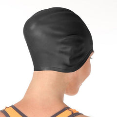 Silicone Waterproof Swim Cap for Adults - Solid Color Options