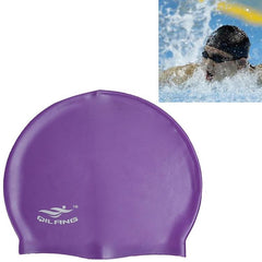 Silicone Waterproof Swim Cap for Adults - Solid Color Options