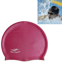 Silicone Waterproof Swim Cap for Adults - Solid Color Options