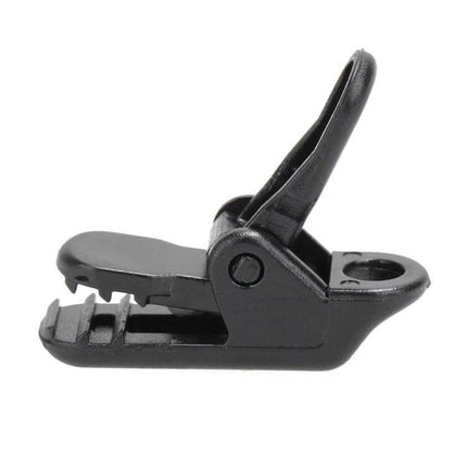 Crocodile Mouth Tent Clip Black Nylon Clamp for Securing Tents - black nylon clamp grips tent fabric and cord edges for camping