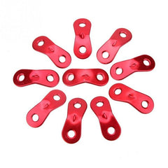 Aluminum Alloy Tent Guyline Adjusters - 10 Pack Outdoor Rope Tensioners