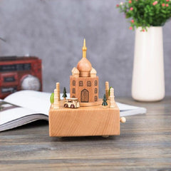 Charming Handcrafted Wooden Music Box for Desktop Elegance and Gift Giving