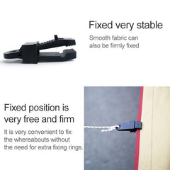 Heavy-Duty Tent Clip with Sliding Lock for Secure Awnings and Tarpaulins