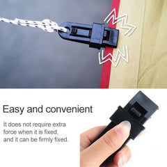 Heavy-Duty Tent Clip with Sliding Lock for Secure Awnings and Tarpaulins