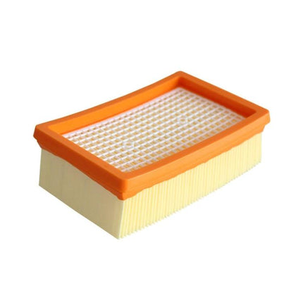 Replacement Filters for Karcher MV4 and MV5 Vacuum Cleaners, 2-Pack - pleated orange-frame replacement vacuum filter for MV4 MV5