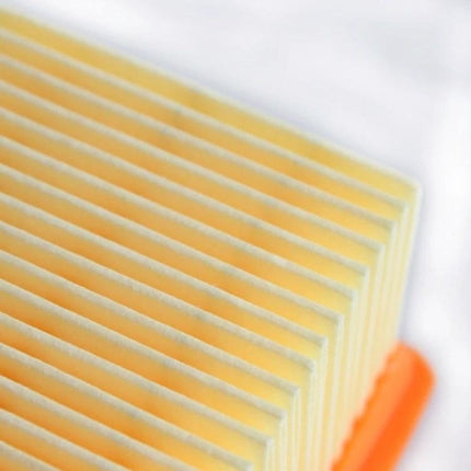 Replacement Filters for Karcher MV4 and MV5 Vacuum Cleaners, 2-Pack close-up pleated filter element for dust removal