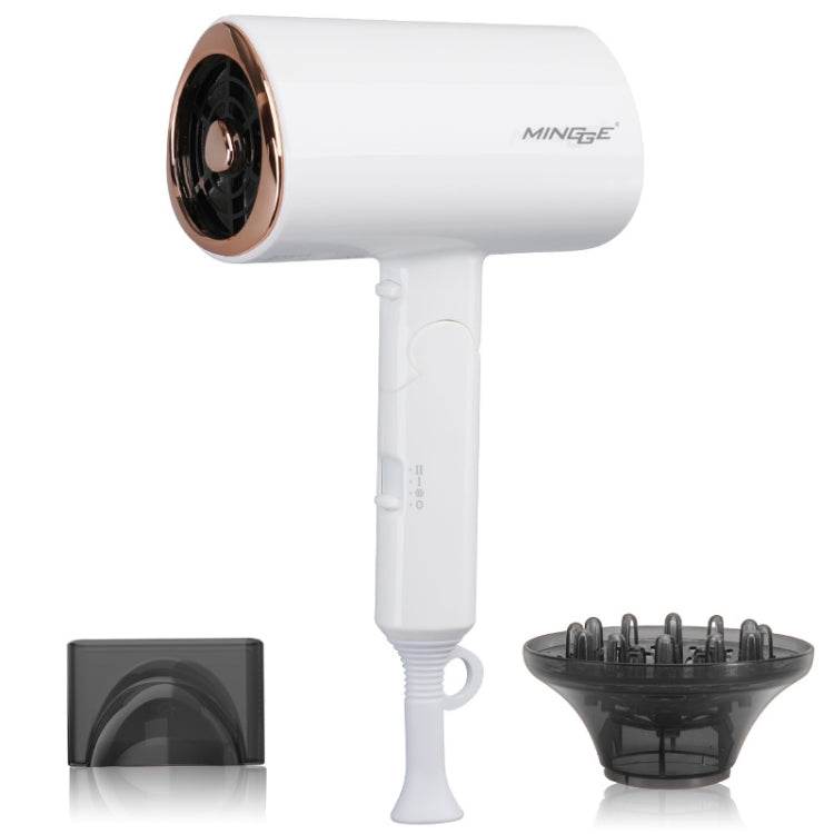 Mingge T1 T Style 1800W High-power Cold Hot Air Wind Fast Drying Folding Hair Dryer, EU Plug, US Plug, UK Plug - Syndmart