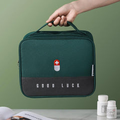 Extra-Large Multifunctional Medicine Storage Bag with Waterproof Design