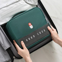 Extra-Large Multifunctional Medicine Storage Bag with Waterproof Design