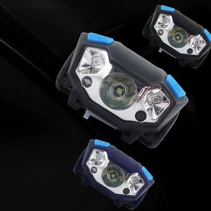 Usb Rechargeable Waterproof Headlight For Night Fishing - compact aluminum alloy headlamp with USB 1000mAh battery, hands-free night fishing light