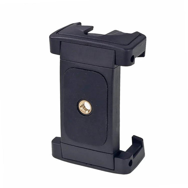 Xiletu Adjustable Phone Clamp for Hands-Free Video Recording on Tripods – black adjustable smartphone tripod mount (57–104mm)