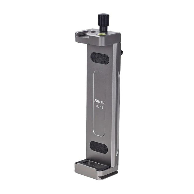 Xiletu Xj15 Desktop Tripod Mount for Tablets and Phones - aluminum alloy desktop phone and tablet holder with rubber pads and adjustable knob