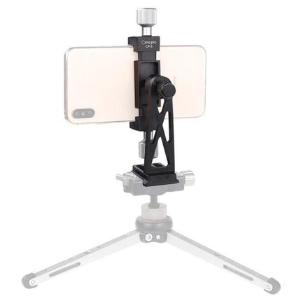 A Handy Tripod Clip for Daily Mobile Phone Mounting Solutions - black phone tripod clip holding smartphone for steady video and calls
