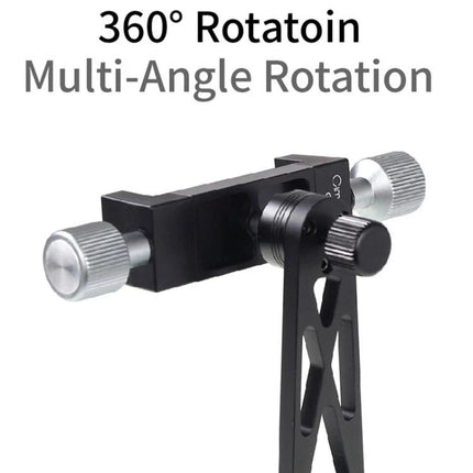 A Handy Tripod Clip for Daily Mobile Phone Mounting Solutions showing 360° rotation multi-angle metal phone holder