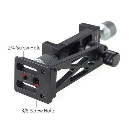 A Handy Tripod Clip for Daily Mobile Phone Mounting Solutions — adjustable phone tripod clamp with 1/4 and 3/8 screw holes for steady hands-free use