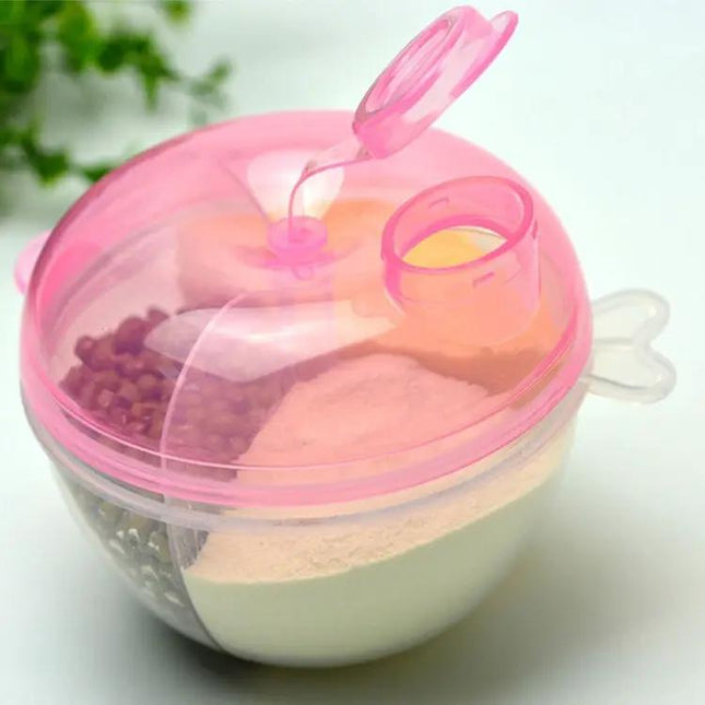 Baby Milk Powder Dispenser 3-Layer Travel Box On-The-Go | Syndmart