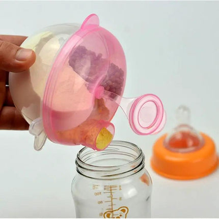 Baby Milk Powder Dispenser 3-Layer Travel Box On-The-Go