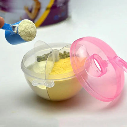Baby Milk Powder Dispenser 3-Layer Travel Box On-The-Go