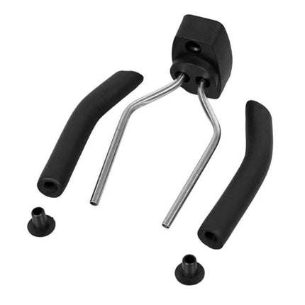 Wall Hook for Hanging Guitars and Ukuleles in Home Spaces - metal steel pipe guitar wall hanger with foam arms and mounting hardware