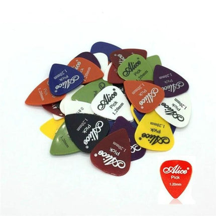 Essential Guitar Picks for Daily Music Practice at Home - assorted colorful Alice 1.20mm guitar picks for acoustic and electric practice