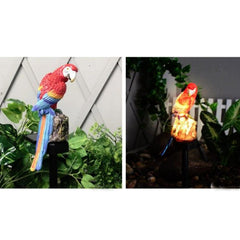 Parrot-Themed Solar Garden Lamp: Illuminate Your Outdoor Paradise