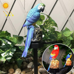 Parrot-Themed Solar Garden Lamp: Illuminate Your Outdoor Paradise