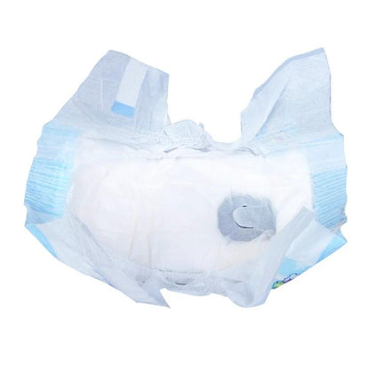 Pet Diapers for Daily Home Care of Dogs and Cats - soft absorbent diaper shown open for travel, walks, senior pets and house training