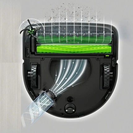iRobot Compatible Sweeping and Side Brush Replacement Set for Home Cleaning replacement brushes shown on Roomba S9 underside