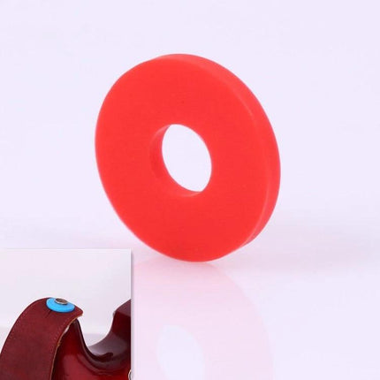 Keeps Guitar Strap Secure for Everyday Music Sessions silicone ring stabilizer for electric, folk, and bass guitars, red
