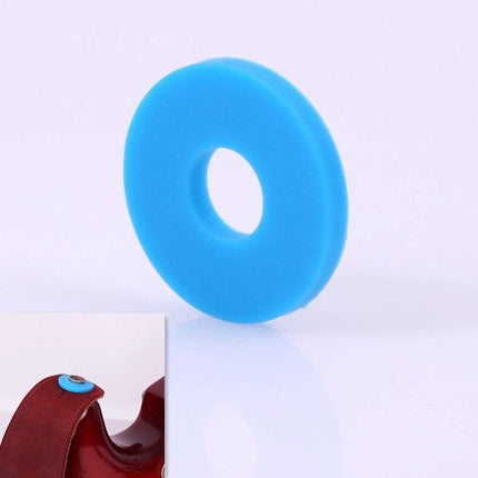 Keeps Guitar Strap Secure for Everyday Music Sessions silicone ring on red guitar strap to prevent slipping