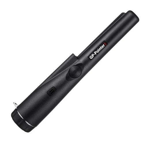 Handheld Metal Detector for Gold and Treasure Pinpointing - compact black GP-Pointers pinpointer with vibration and sound alerts for beach and field searches