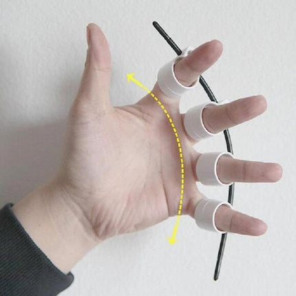 Handy Finger Expander for Everyday Music Practice Sessions lightweight ABS finger stretcher shown on hand for warm-up