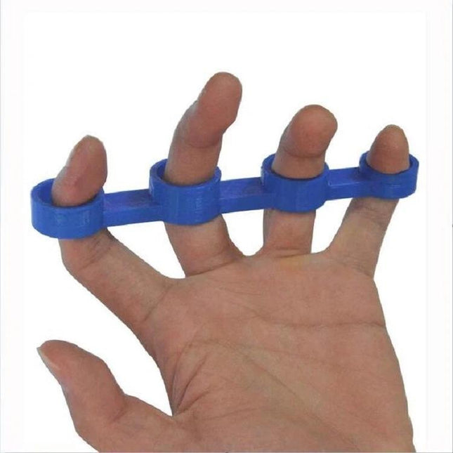 Finger Sleeves for Everyday Music Practice with Guitar and Piano - blue finger stretcher supporting hand health during daily practice