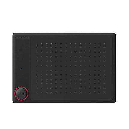 Tianmin Digital Drawing Tablet for Mobile and Computer Use - compact black tablet with dial and dotted drawing surface for laptops and Android devices