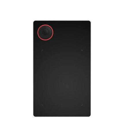 Tianmin G50 Digital Drawing and Writing Tablet for Online Use - slim black drawing tablet with red circular dial, compact travel-friendly design