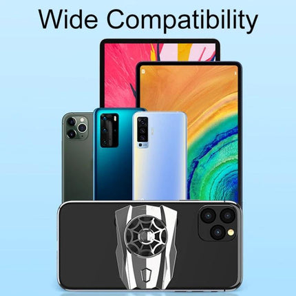 Compact Fan Cooler for Phones in Everyday Use attached to a smartphone showing wide compatibility with multiple phone models