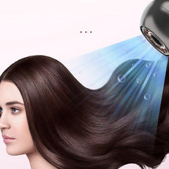 Compact Wall-Mounted Leafless Hair Dryer for Travel and Hotels