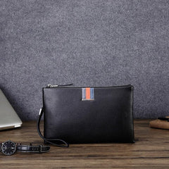 Men's Leather Anti-Theft Casual Clutch with Coin Purse and Card Slots